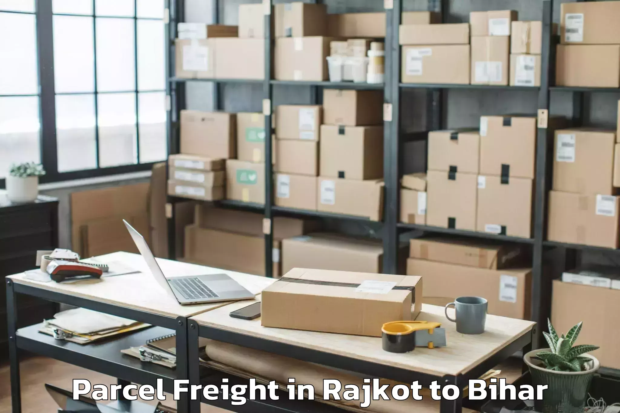 Book Rajkot to Kurtha Parcel Freight Online